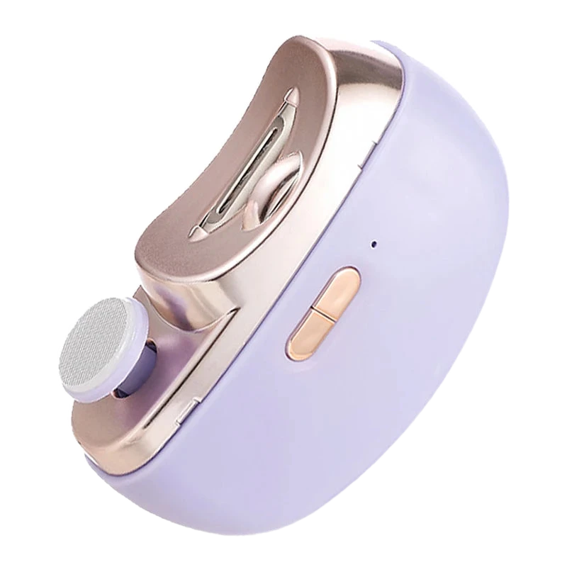 Nailo 2-in-1 in lilac with a rose-gold top plate and grinder disc